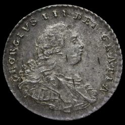 1800 George III Early Milled Silver Maundy Penny Obverse