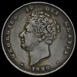 1826 George IV Milled Silver Shilling Obverse