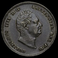 1836 William IV Milled Silver Fourpence / Groat Obverse