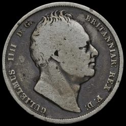 1836 William IV Milled Silver Half Crown Obverse