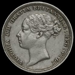 1881 Queen Victoria Young Head Silver Sixpence Obverse