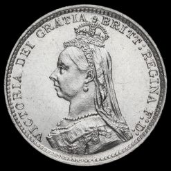 1887 Queen Victoria Jubilee Head Silver Threepence Obverse