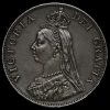 1887 Queen Victoria Jubilee Head Silver Double Florin Obverse