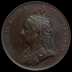 1887 Queen Victoria Jubilee Bronze Medal Obverse
