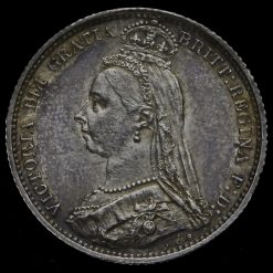 1887 Victoria Jubilee Head Sixpence Obverse