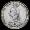 1887 Queen Victoria Jubilee Head Silver Shilling Obverse