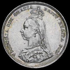 1887 Queen Victoria Jubilee Head Silver Shilling Obverse