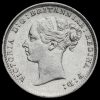 1887 Queen Victoria Young Head Silver Threepence Obverse