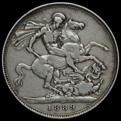 1889 Queen Victoria Jubilee Head Silver Crown Reverse