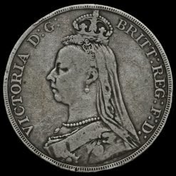 1889 Queen Victoria Jubilee Head Silver Crown Obverse