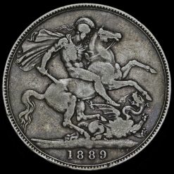1889 Queen Victoria Jubilee Head Silver Crown Reverse