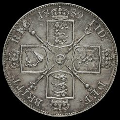 1889 Queen Victoria Jubilee Head Silver Double Florin Reverse