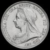 1893 Queen Victoria Veiled Head Silver Shilling Obverse
