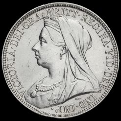 1896 Queen Victoria Veiled Head Silver Florin Obverse