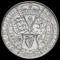 1896 Queen Victoria Veiled Head Silver Florin Reverse