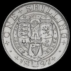 1897 Queen Victoria Veiled Head Silver Shilling Reverse
