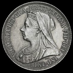 1899 Queen Victoria Veiled Head Silver Shilling Obverse