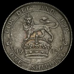 1902 Edward VII Silver Shilling Reverse
