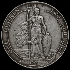 1903 Edward VII Silver Florin Reverse