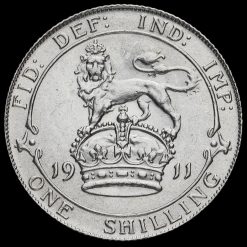 1911 George V Silver Shilling Reverse