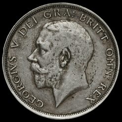 1915 George V Silver Half Crown Obverse