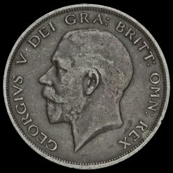 1915 George V Silver Half Crown Obverse