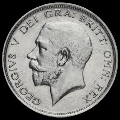 1917 George V Silver Half Crown Obverse