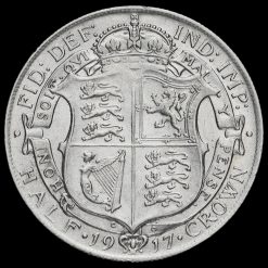 1917 George V Silver Half Crown Reverse