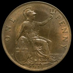 1917 George V Penny Reverse