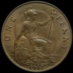 1917 George V Penny Reverse