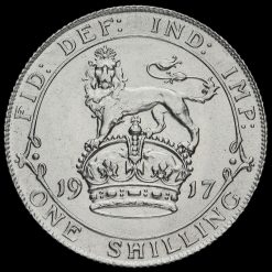 1917 George V Silver Shilling Reverse