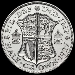 1927 George V Silver Proof Half Crown Reverse