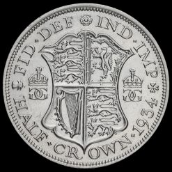 1934 George V Silver Half Crown Reverse