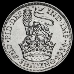 1934 George V Silver Shilling Reverse