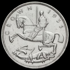 1935 King George V Rocking Horse Silver Jubilee Crown Reverse