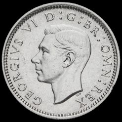 1937 George VI Silver Sixpence Obverse