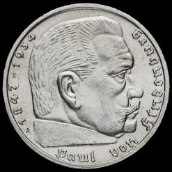Germany 1939 A Silver 5 Reichsmark Obverse