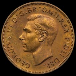 1950 George VI Bronze Proof Penny Obverse