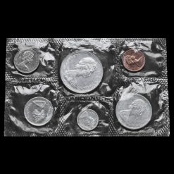 Canada 1967 Silver 6 Coin Year Set in Original Sealed Pack Obverse