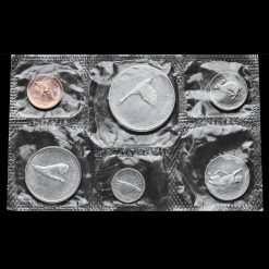 Canada 1967 Silver 6 Coin Year Set in Original Sealed Pack Reverse