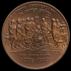 USA 1976 Bicentennial Of Independence Commemorative Bronze Medal Obverse